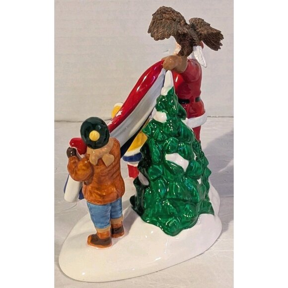 Dept 56 Santa Comes To Town 2003 Snow Village Christmas  Retired Patriotic Box - Picture 12 of 16